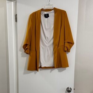 a new day Women's Mustard Blazer